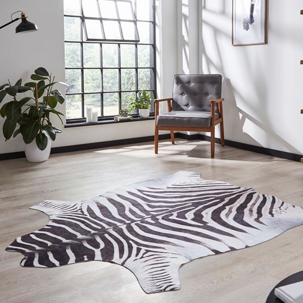 Faux zebra Print - Black White